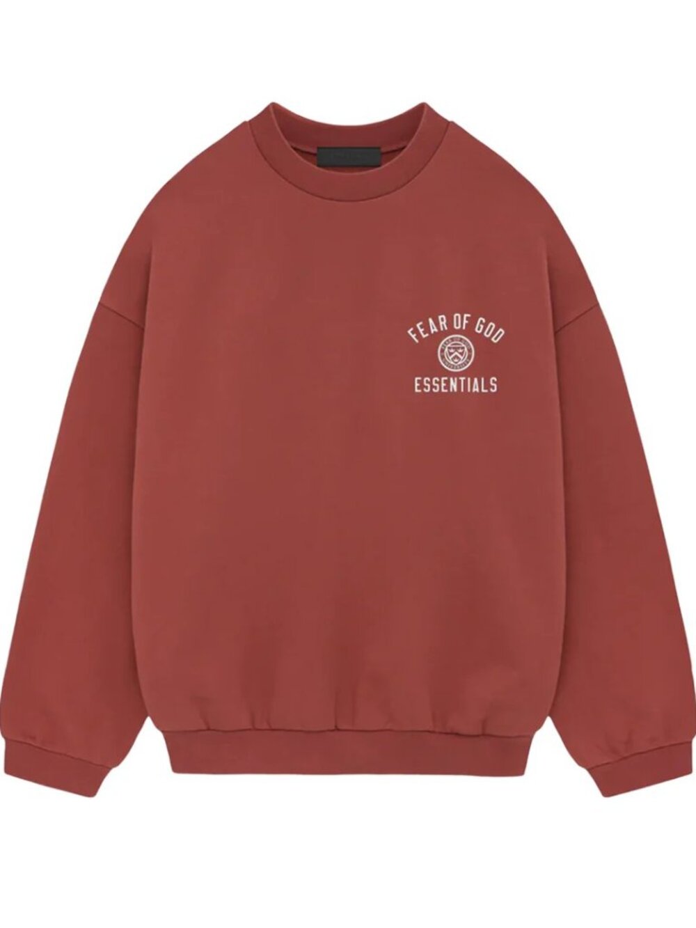 Essentials 'Fear of God' Crimson crewneck sweatshirt. Worn once
